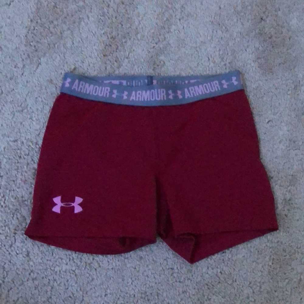 maroon/burgundy underarmour spandex